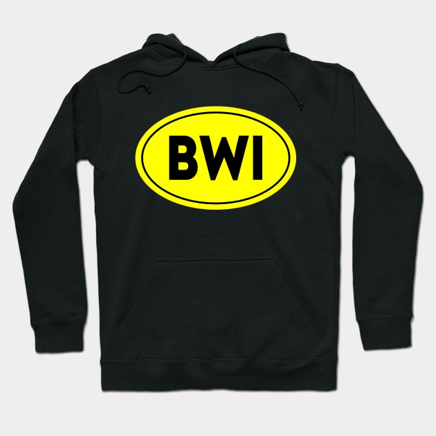 BWI Airport Code Baltimore-Washington International Airport USA Hoodie by VFR Zone